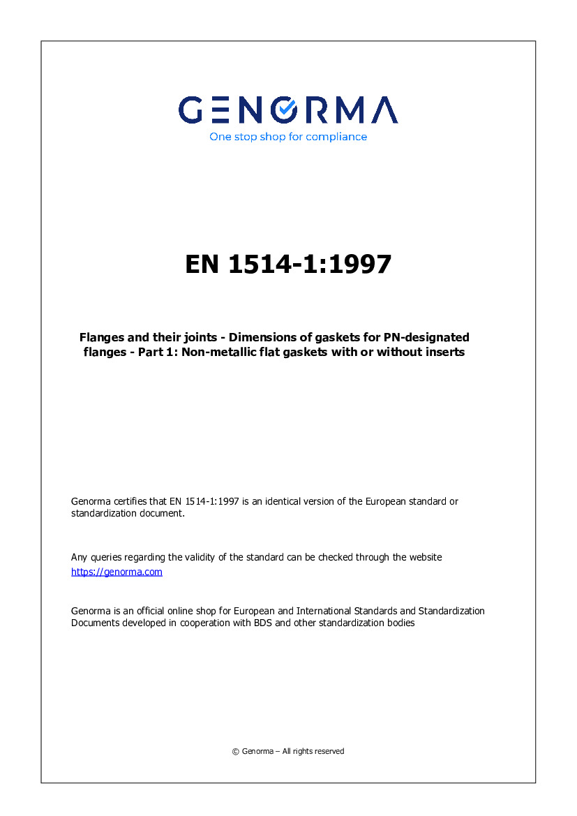 En 1514-1:1997