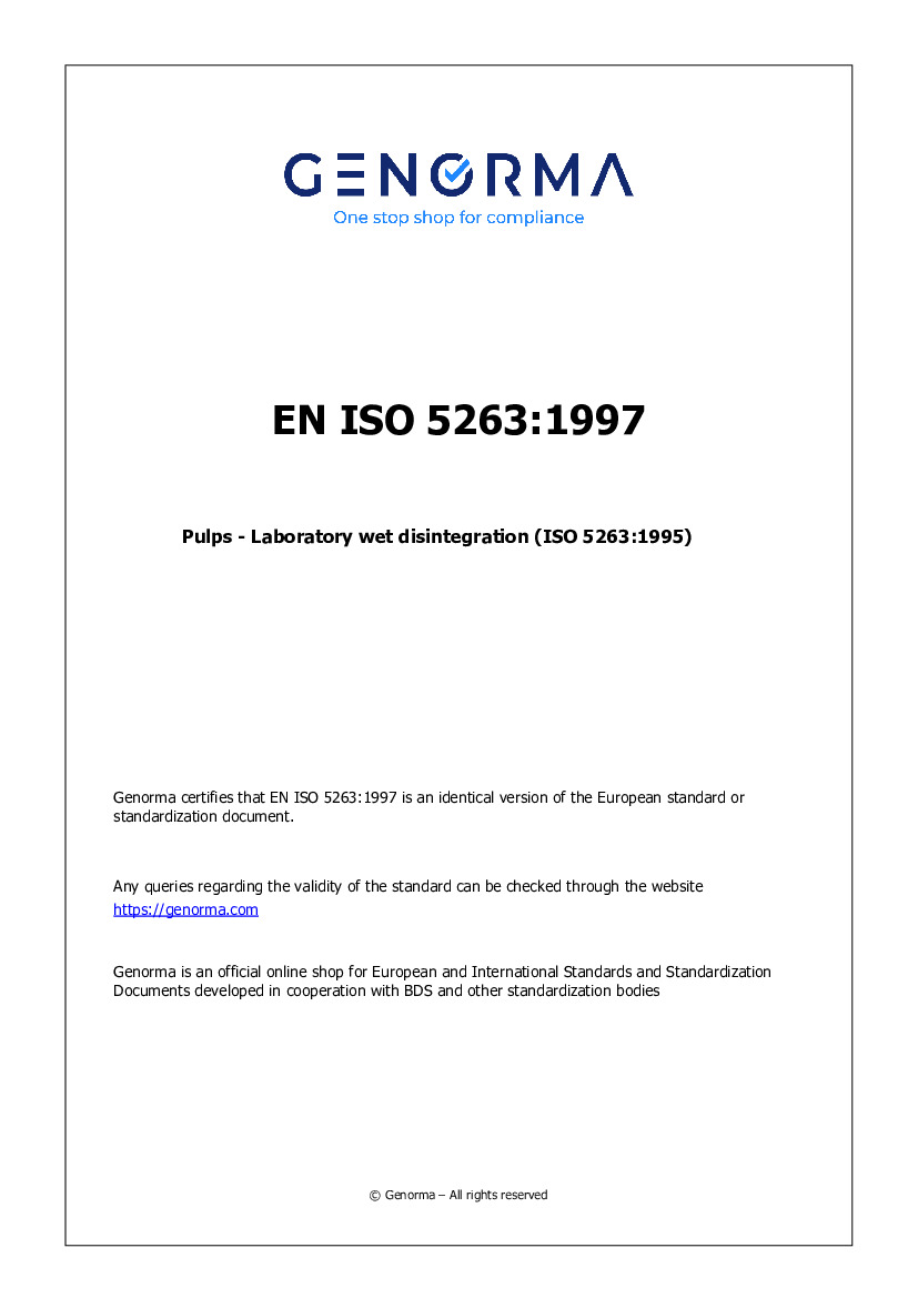 EN ISO 5263:1997