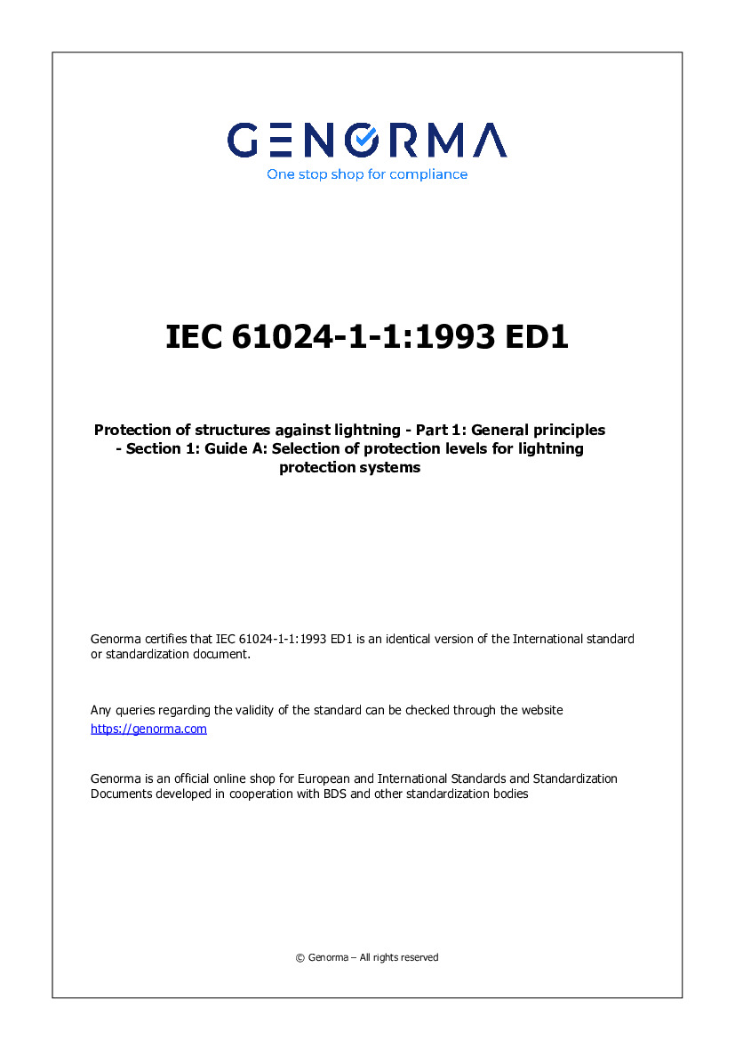 Iec 61024 on sale pdf