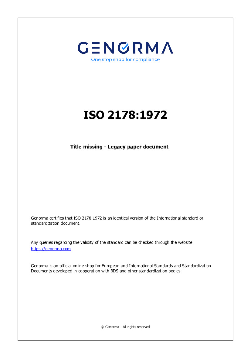 ISO 2178:1972