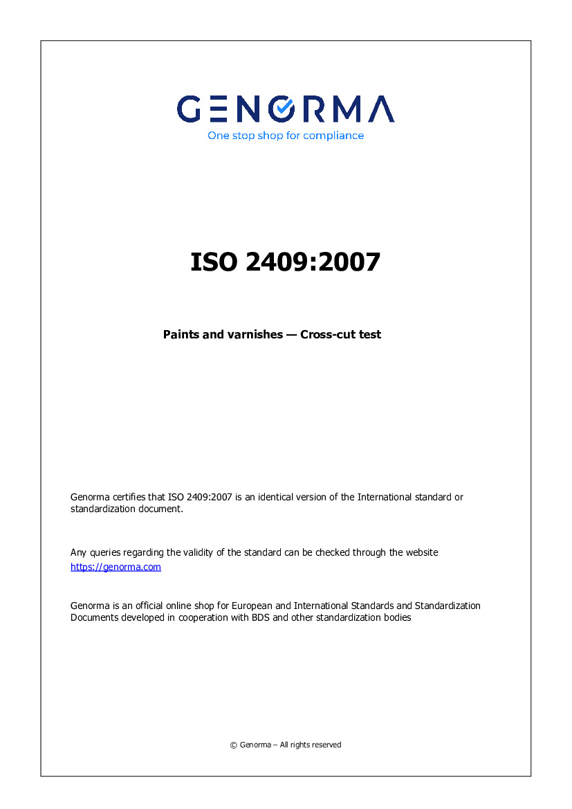 ISO 2409:2007