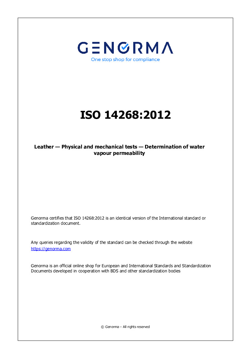 ISO 14268:2012